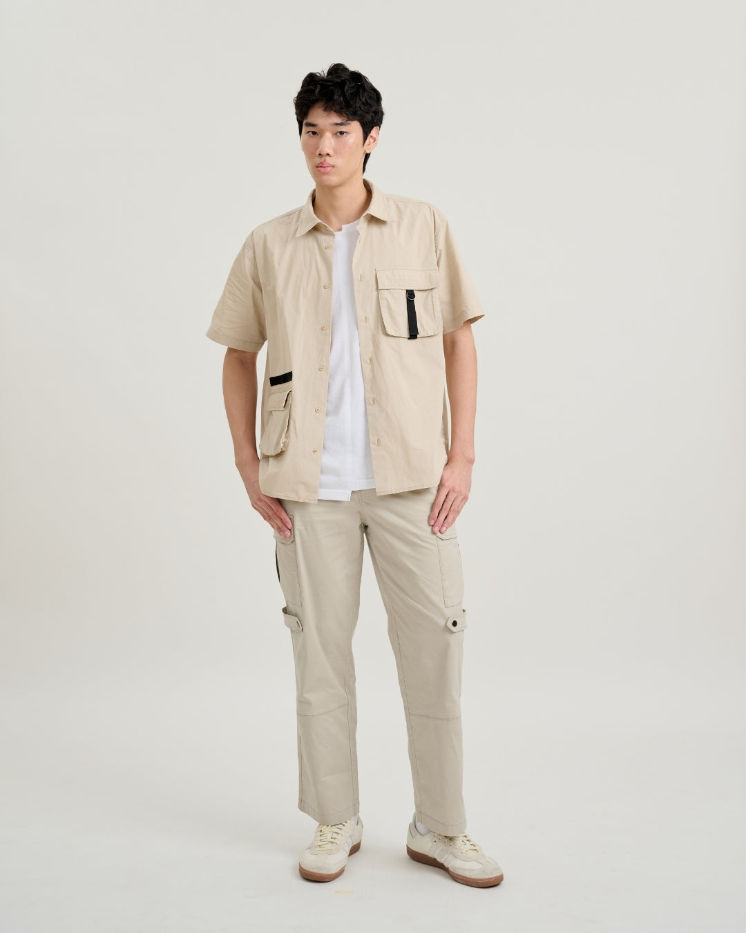เสื้อเชิ้ตโอเวอร์ไซส์ลายโมโนโคชิ