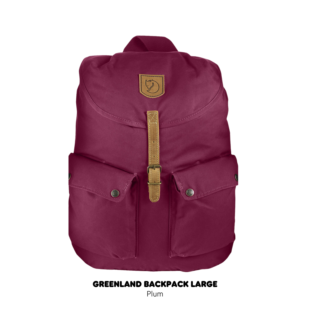 Fjallraven/ Greenland Backpack Large /กระเป๋าเป้สะพายหลังดีไซส์เรียบง่าย สายและโลโก้หนังแท้ เป้เดินทาง เป้ท่องเที่ยว