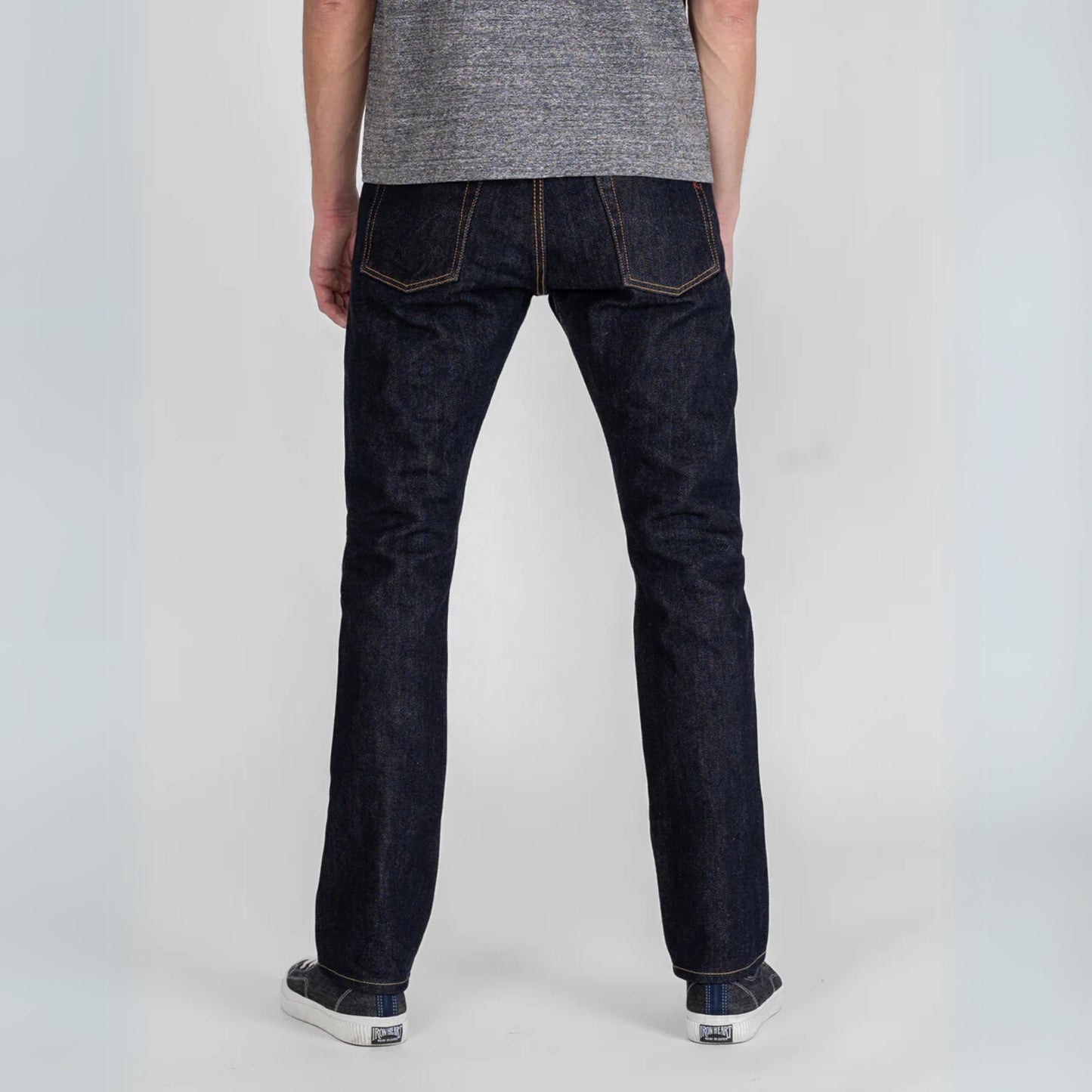 21oz Selvedge Denim Slim Cut Jeans - Indigo (IH-555S-21) | Iron Heart