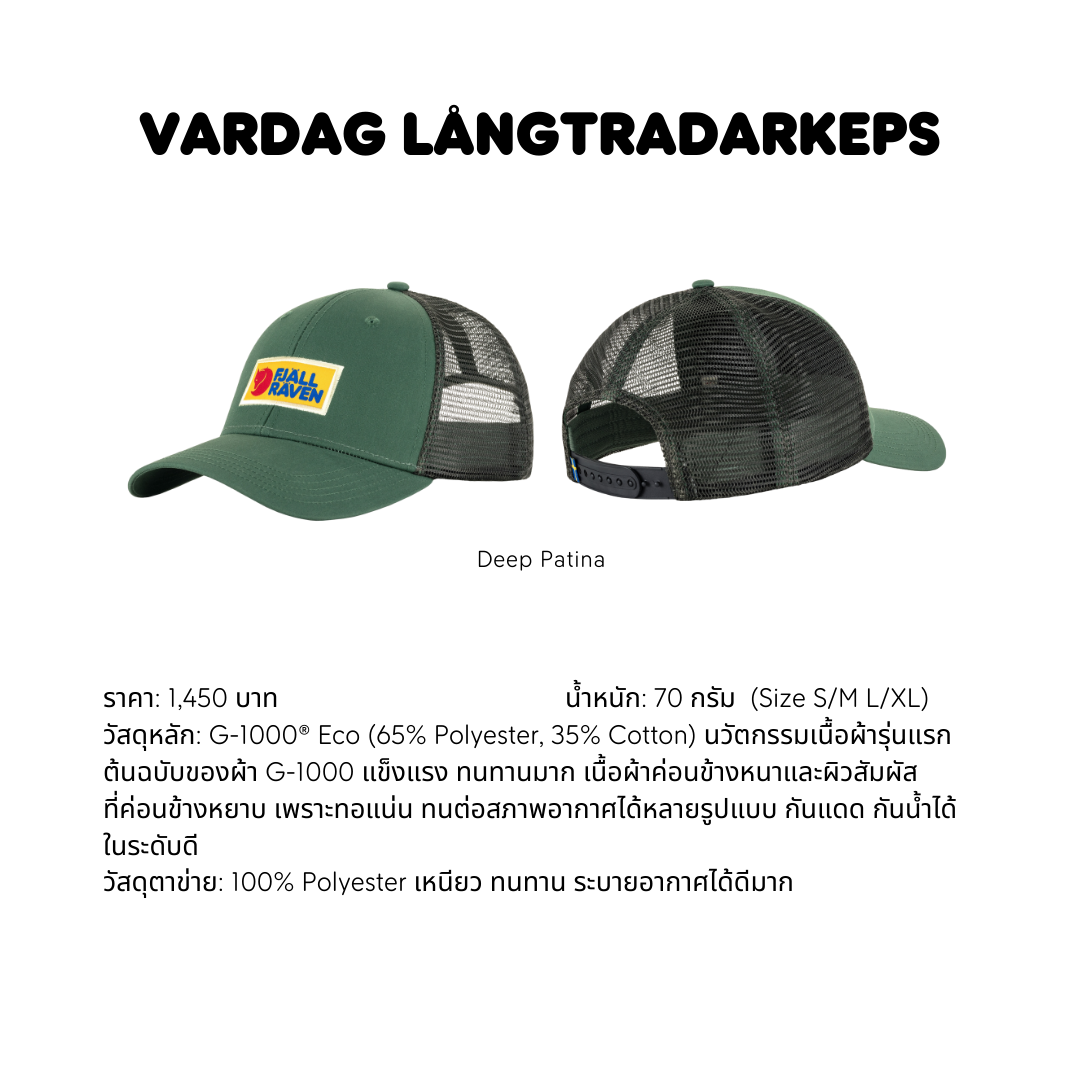Vardag Långtradakeps I Fjallraven
