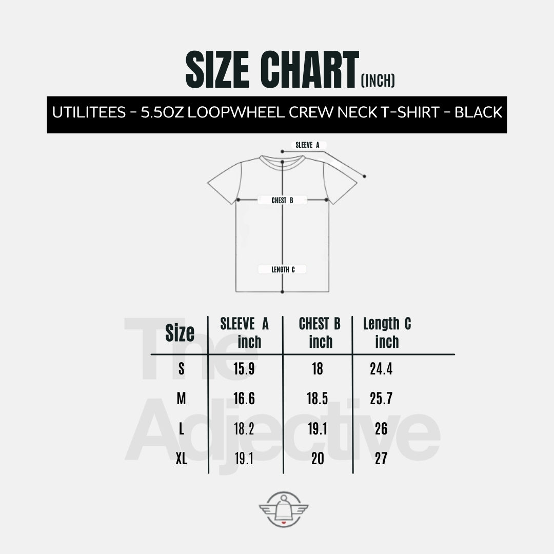 UTILITEES - 5.5oz Loopwheel Crew Neck T-Shirt I Iron Heart