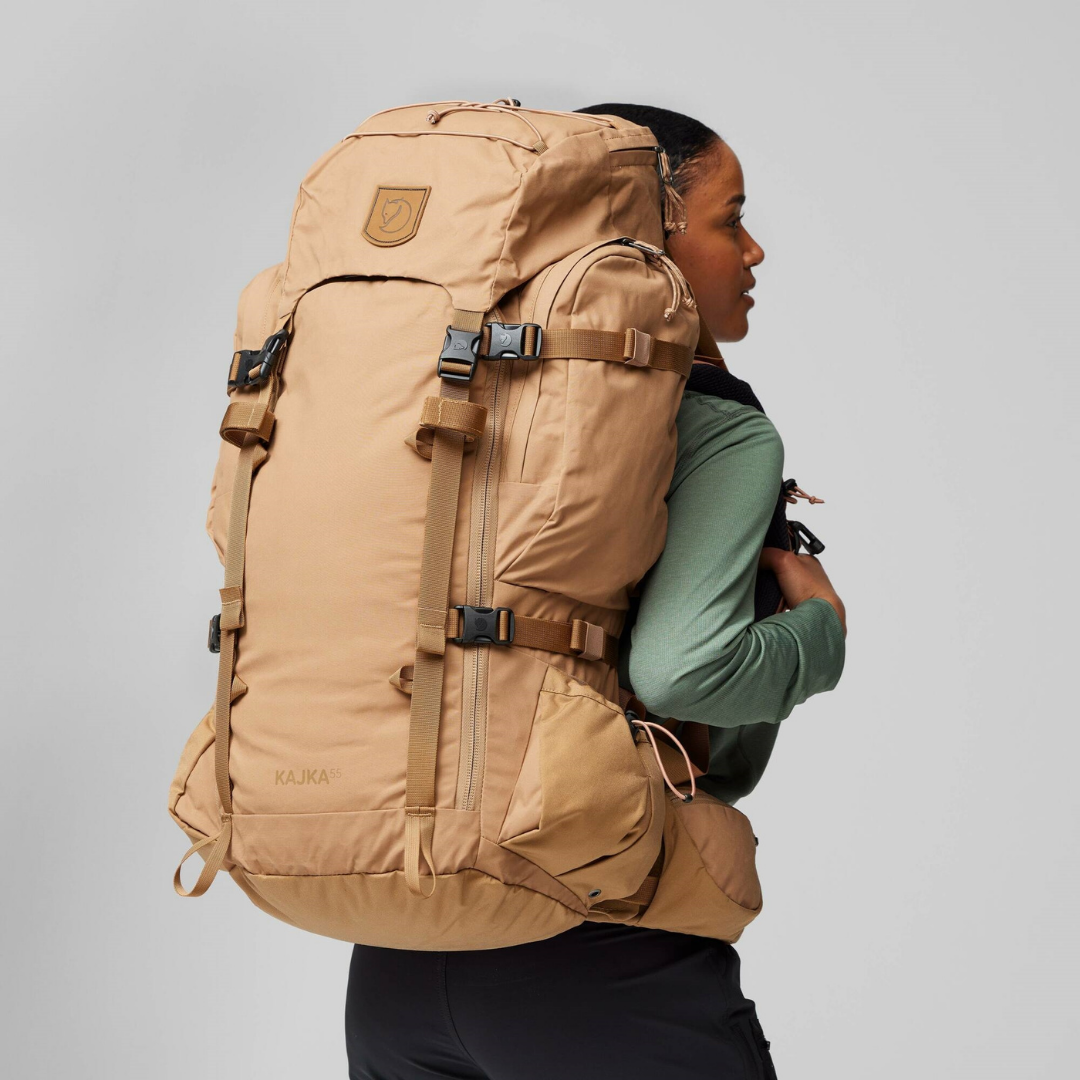 Fjallraven/ Kajka 55 S/M และ Kajka 55 M/L / กระเป๋าเดินป่าระดับโปร ขนาด 55 ลิตร กระเป๋าเป้แบ็คแพ็ค เป้เดินทาง