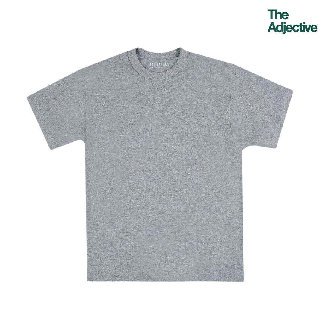 UTILITEES - เสื้อยืดคอกลมผ้า Loopwheel 5.5 ออนซ์ I Iron Heart