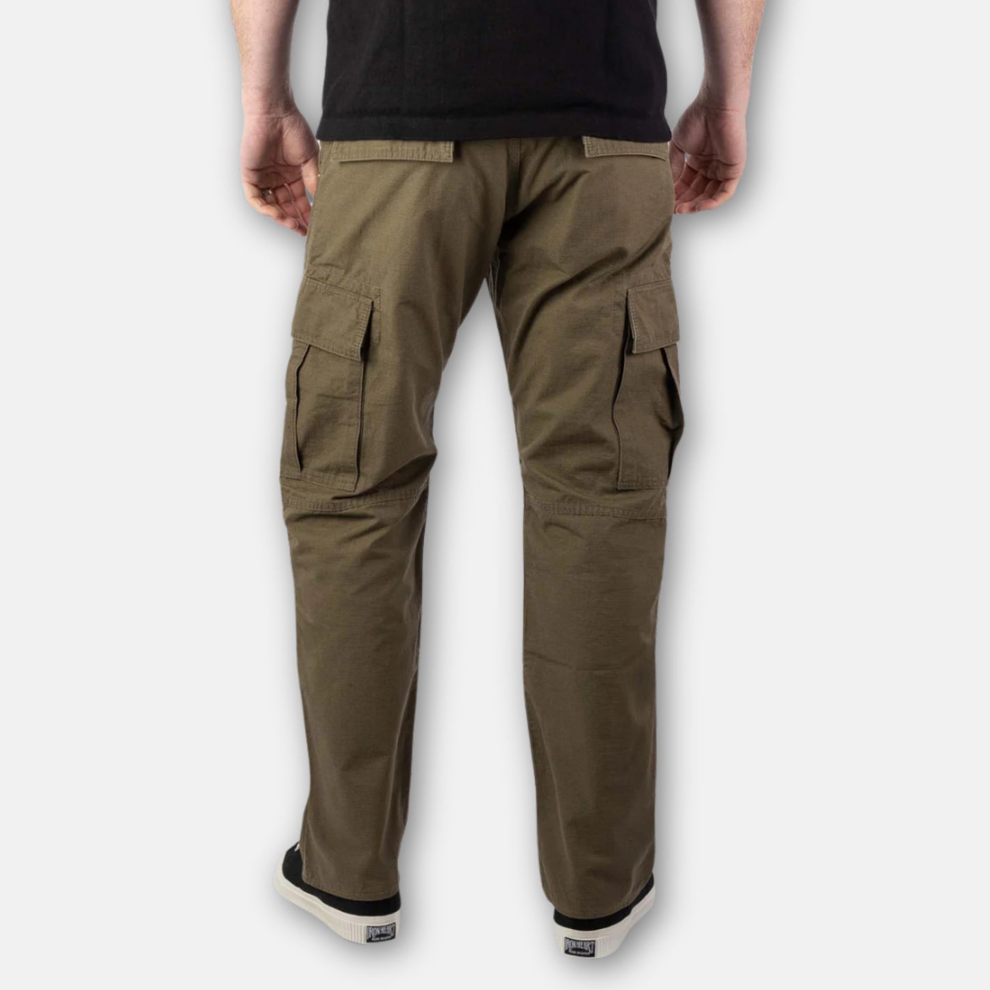 11oz Herringbone Cargo - Khaki (IH-733-KHA) | Iron Heart