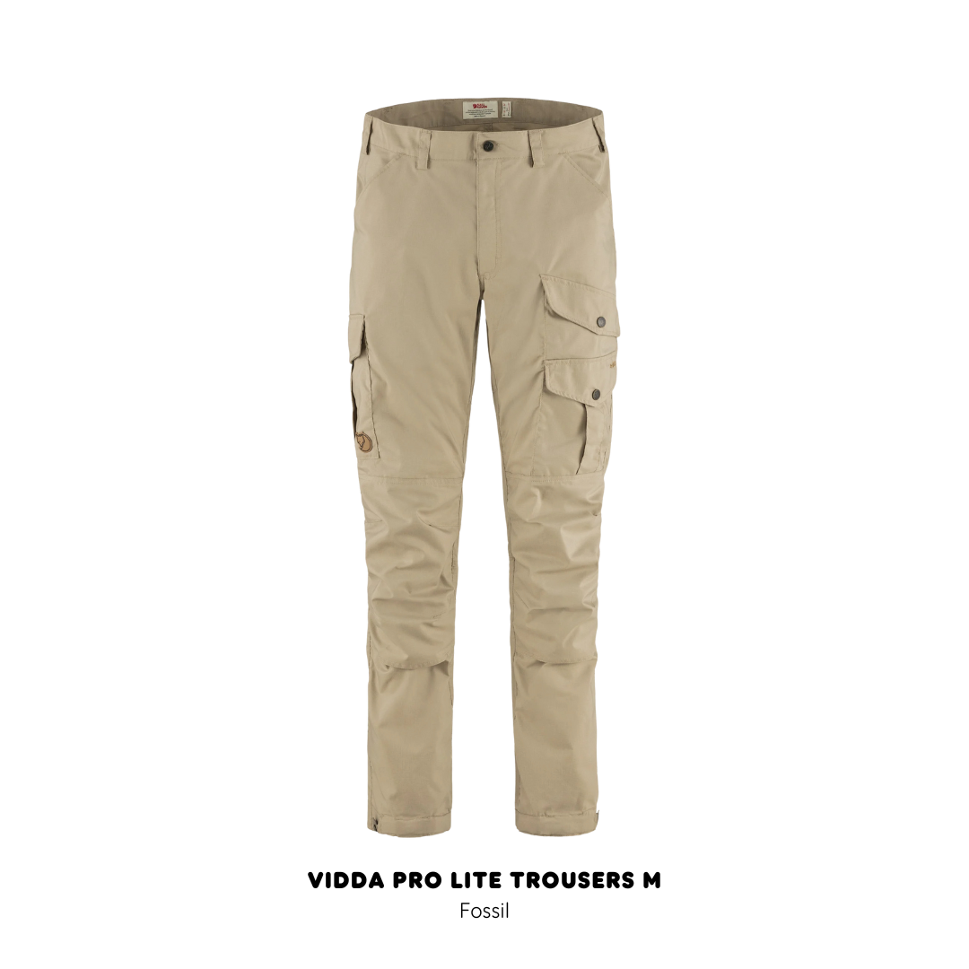 Fjallraven /Vidda Pro Lite Trousers M / กางเกงเดินป่าที่สวมใส่สบายและระบายอากาศได้ดี ผลิตจาก G-1000