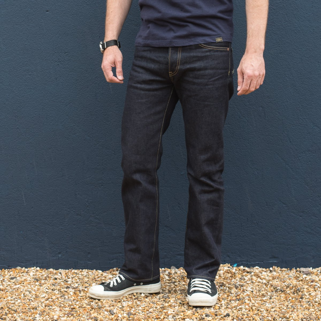 14oz Selvedge Denim Slim Straight Cut Jeans (666s-14oz) | Iron Heart