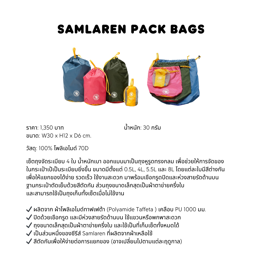 Samlaren Pack Bags I Fjallraven