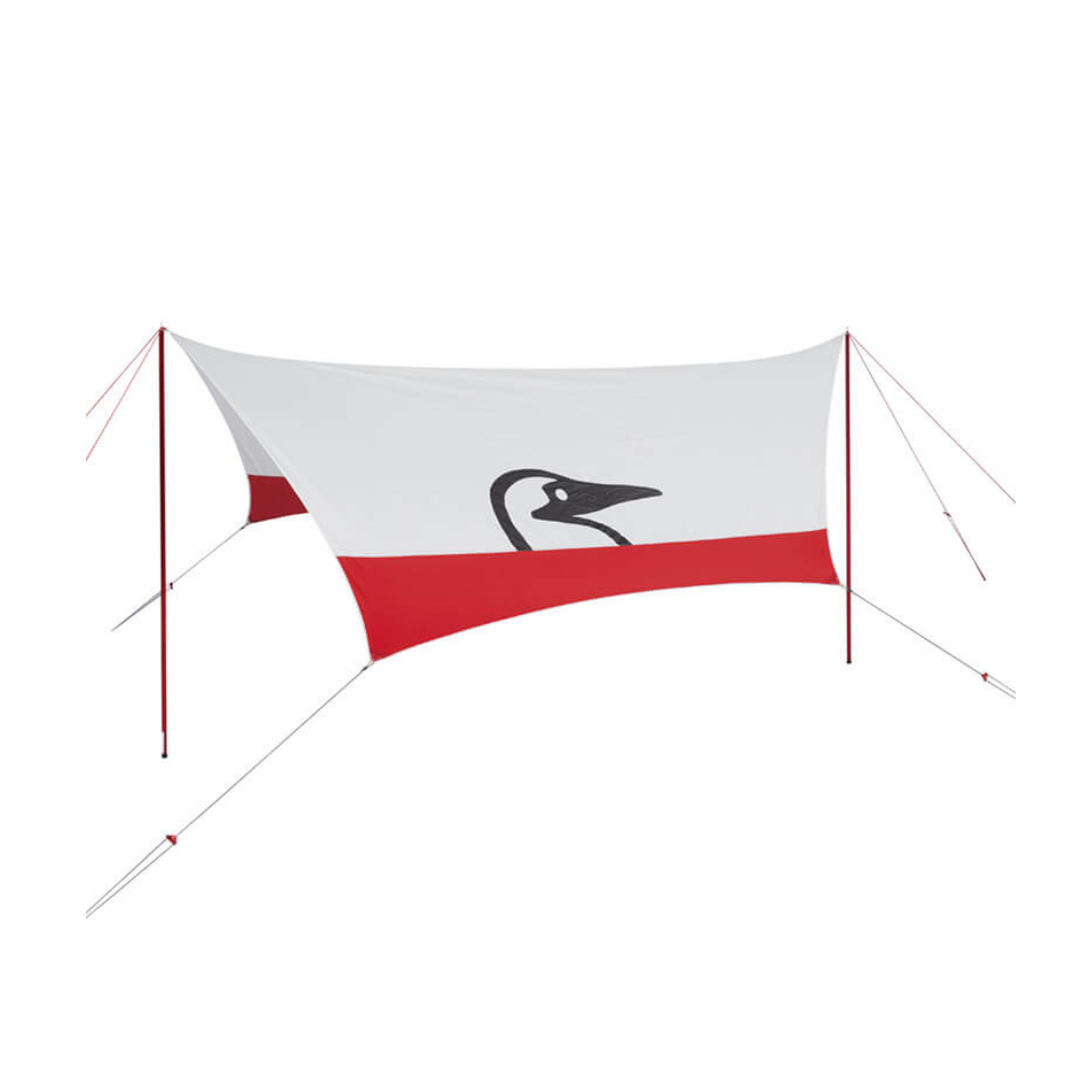 CHUMS 【BOOBY WING TARP】 CHUMS Booby Bird Tarp ทาร์ป ขนาด 3-4 คน พื้นขาวขอบแดง – The-Adjective