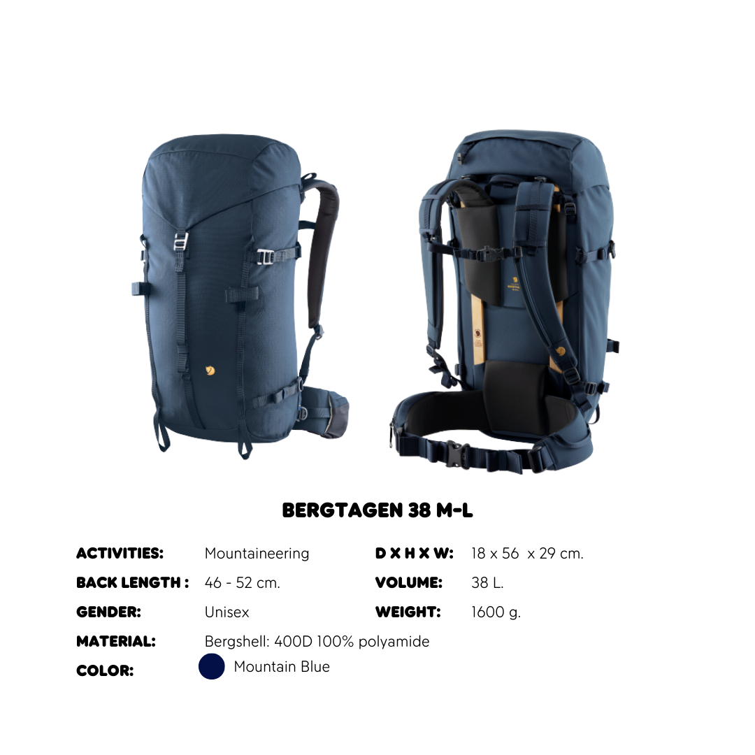 Bergtagen 38 M/L Mountain Blue I Fjallraven