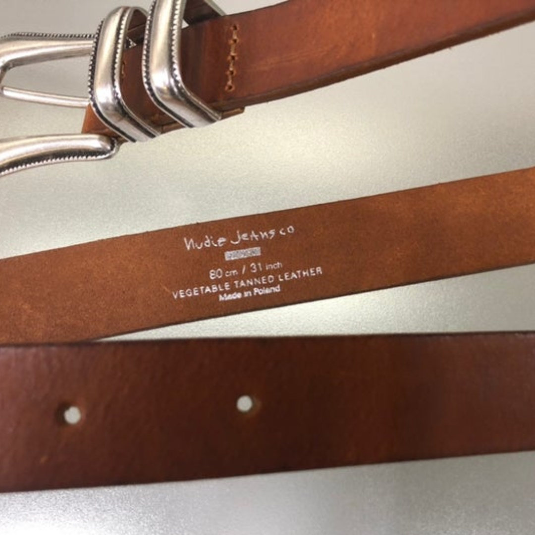 Western Silver Belt-Toffee Brown l Nudie Jeans