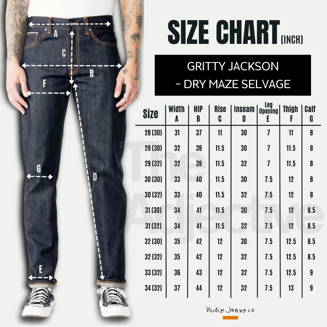 Gritty Jackson-Dry Maze Selvage | Nudie Jeans