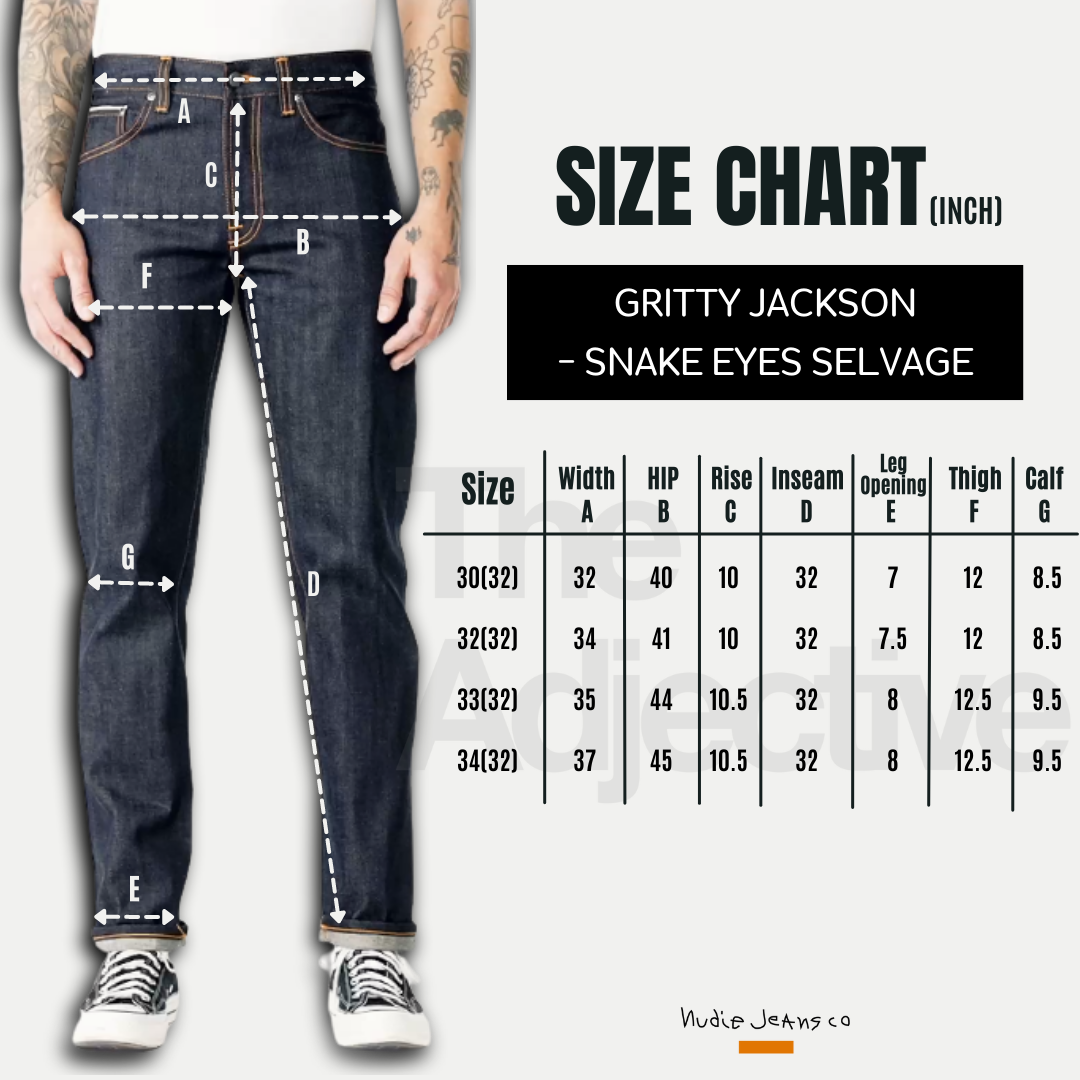 Gritty Jackson-Snake Eyes Selvage | Nudie Jeans