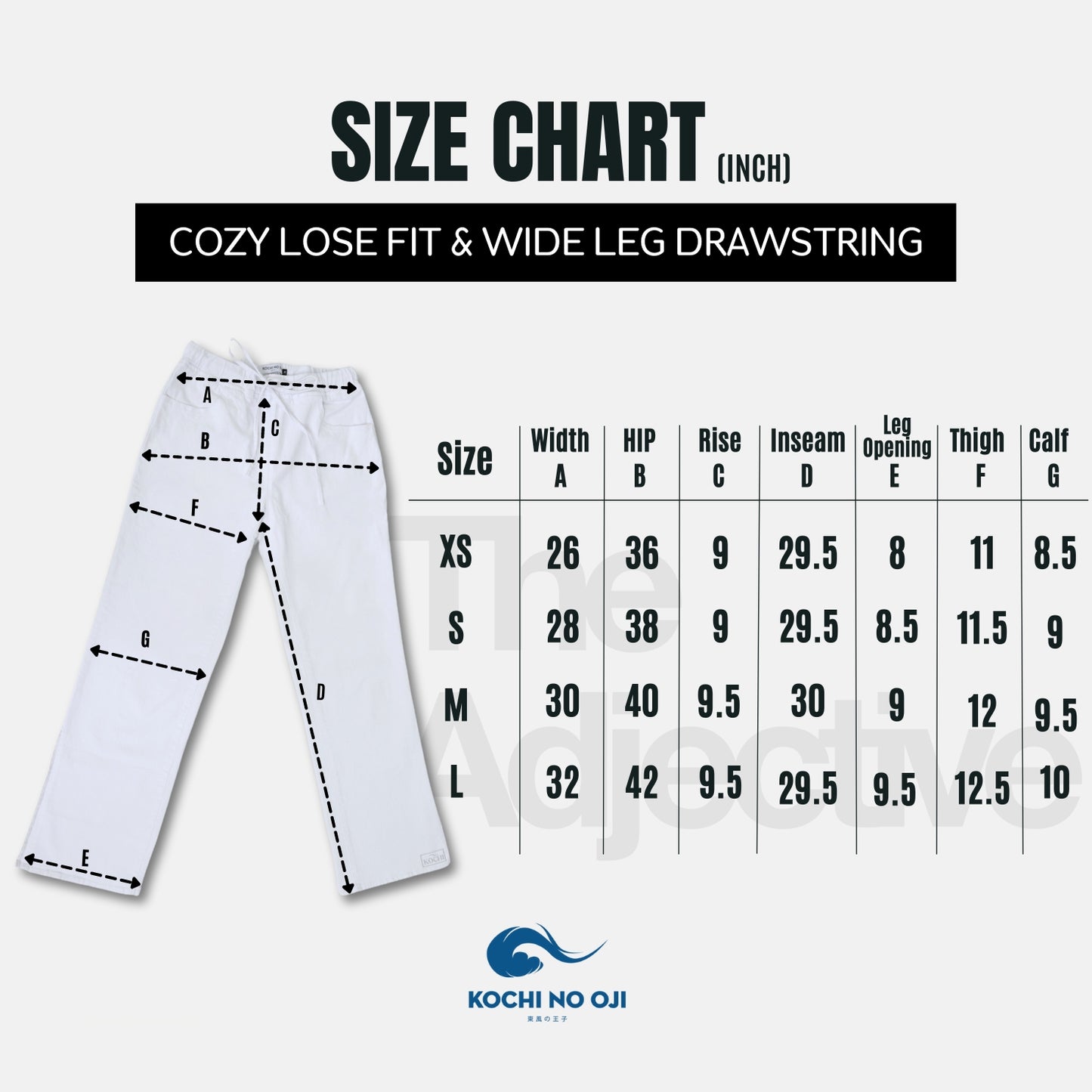 Cozy Lose Fit & Wide Leg Drawstring | Kochi No Oji