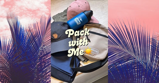 Pack with me_fashion style mix & Match for summer_fjallraven cap, chums bottle, outdoor products crossbodybag_royal robbin pants