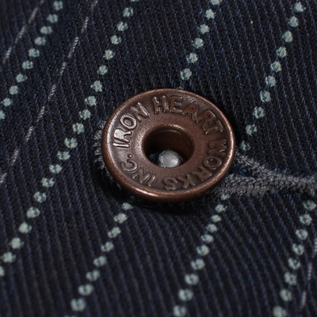 12oz Wabash/Duck Work Vest- Indigo/Navy (IHV-02 - INDIGO)  | Iron Heart