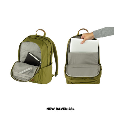 Fjallraven /Raven 28 /กระเป๋าเป้สะพายหลังดีไซส์เรียบง่าย สายและโลโก้หนังแท้ เป้เดินทาง เป้ท่องเที่ยว
