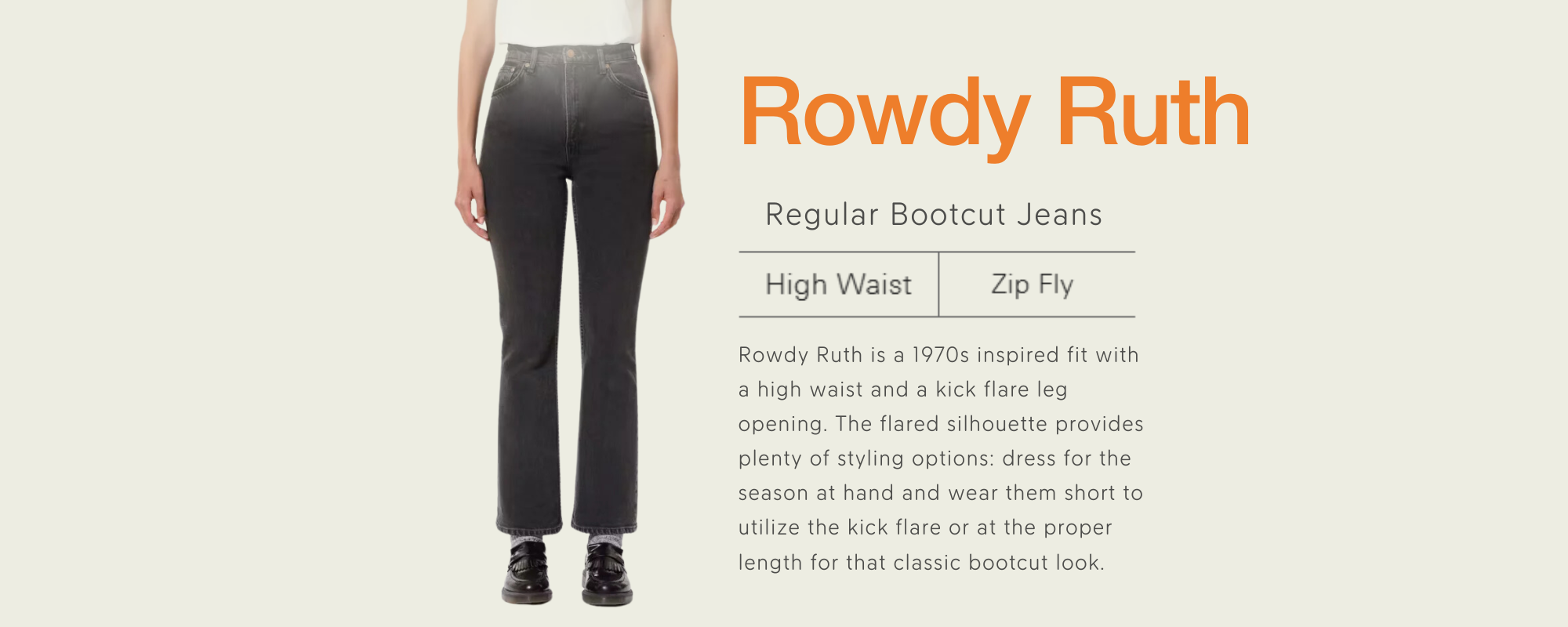 Nudie Jeans_Women Flare Jeans_Rowdy Ruth_The Adjective