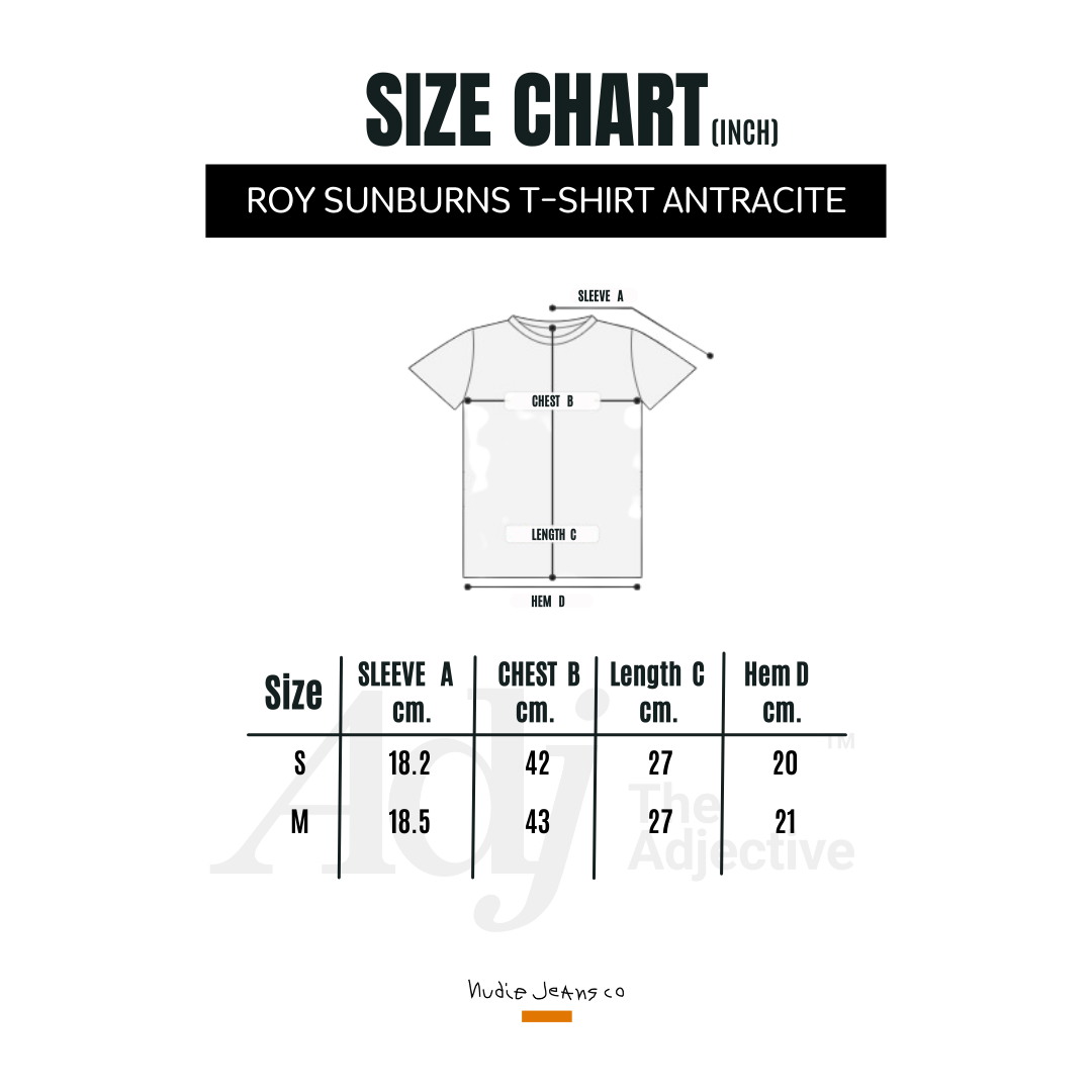 Roy Sunburns T-shirt-Antracite | Nudie Jeans