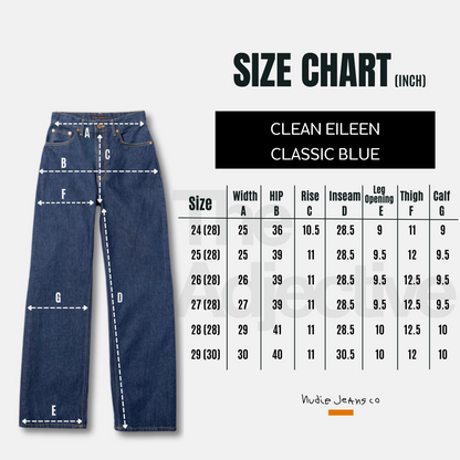 Clean Eileen-Classic Blue | Nudie Jeans