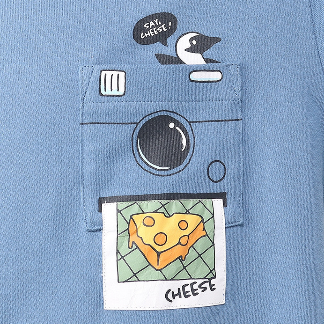 Instant Camera Pocket Brushed Long Sleeve T-Shirt I CHUMS
