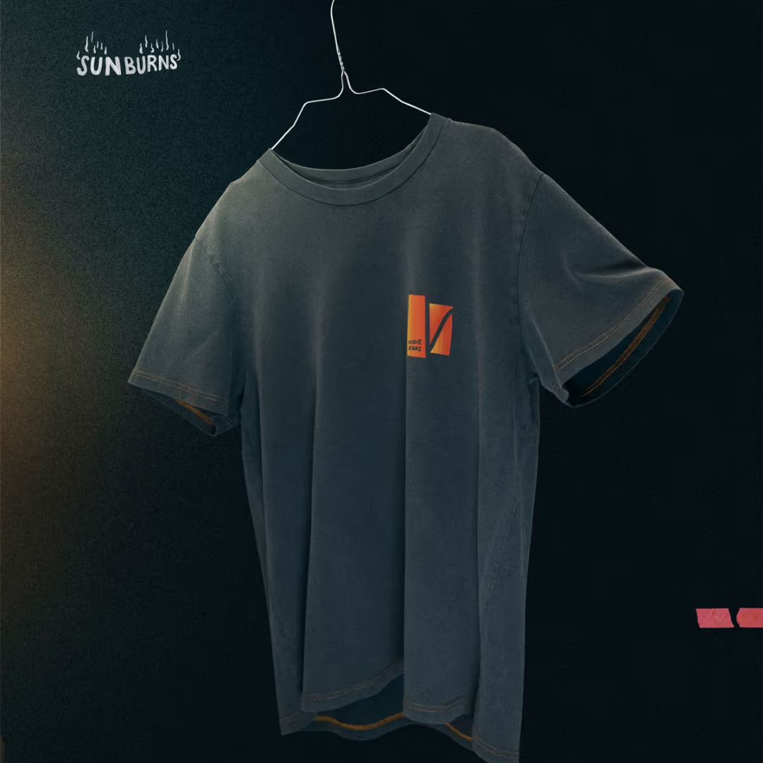 Roy Sunburns T-shirt-Antracite | Nudie Jeans