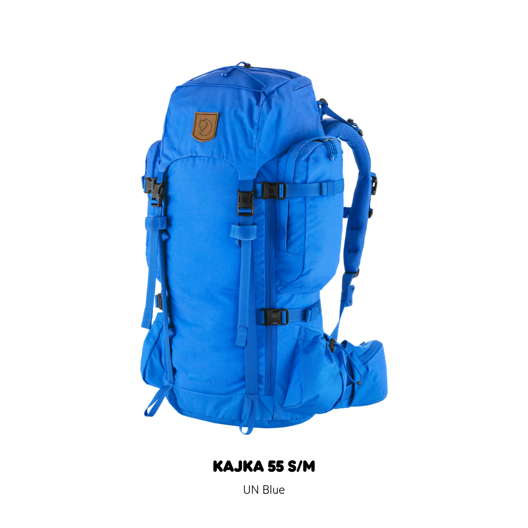 Fjallraven/ Kajka 55 S/M  และ Kajka 55 M/L / กระเป๋าเดินป่า ฉบับมือโปร ขนาด 55 ลิตร กระเป๋าเป้แบคแพค เป้เดินทาง