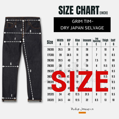 Grim tim dry japan selvage| Nudie Jeans