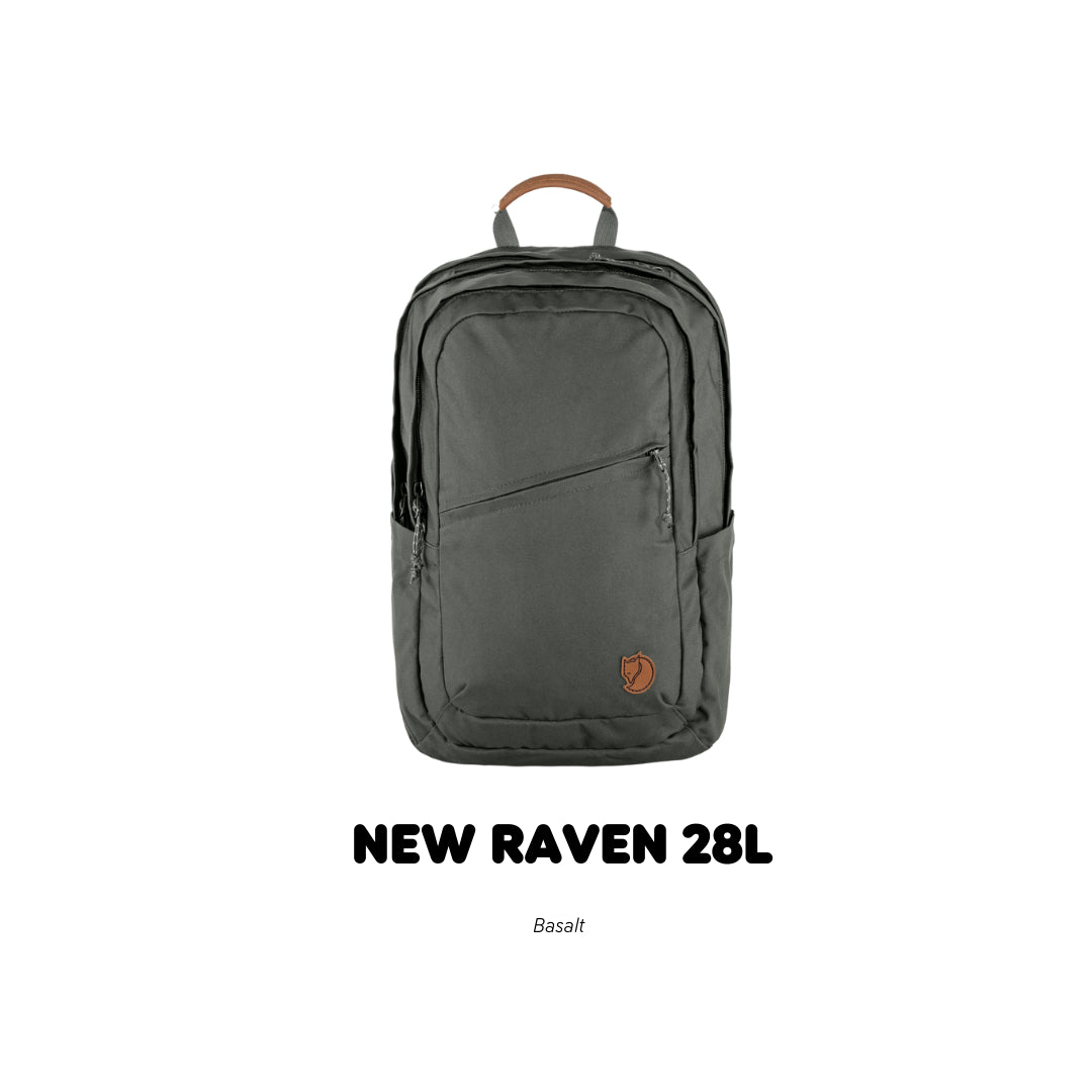 Fjallraven /Raven 28 /กระเป๋าเป้สะพายหลังดีไซส์เรียบง่าย สายและโลโก้หนังแท้ เป้เดินทาง เป้ท่องเที่ยว