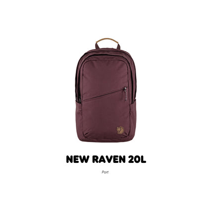 Fjallraven /Raven 20 /กระเป๋าเป้สะพายหลังดีไซส์เรียบง่าย สายและโลโก้หนังแท้ เป้เดินทาง เป้ท่องเที่ยว