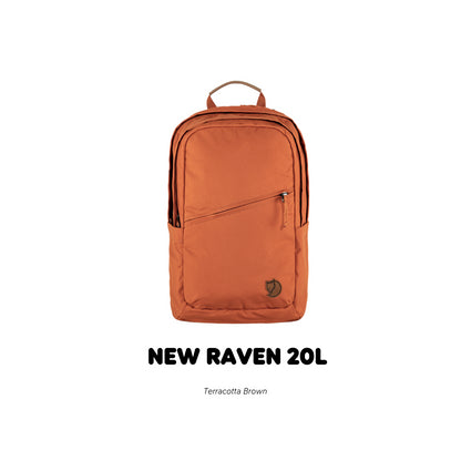 Fjallraven /Raven 20 /กระเป๋าเป้สะพายหลังดีไซส์เรียบง่าย สายและโลโก้หนังแท้ เป้เดินทาง เป้ท่องเที่ยว