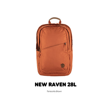 Fjallraven /Raven 28 /กระเป๋าเป้สะพายหลังดีไซส์เรียบง่าย สายและโลโก้หนังแท้ เป้เดินทาง เป้ท่องเที่ยว
