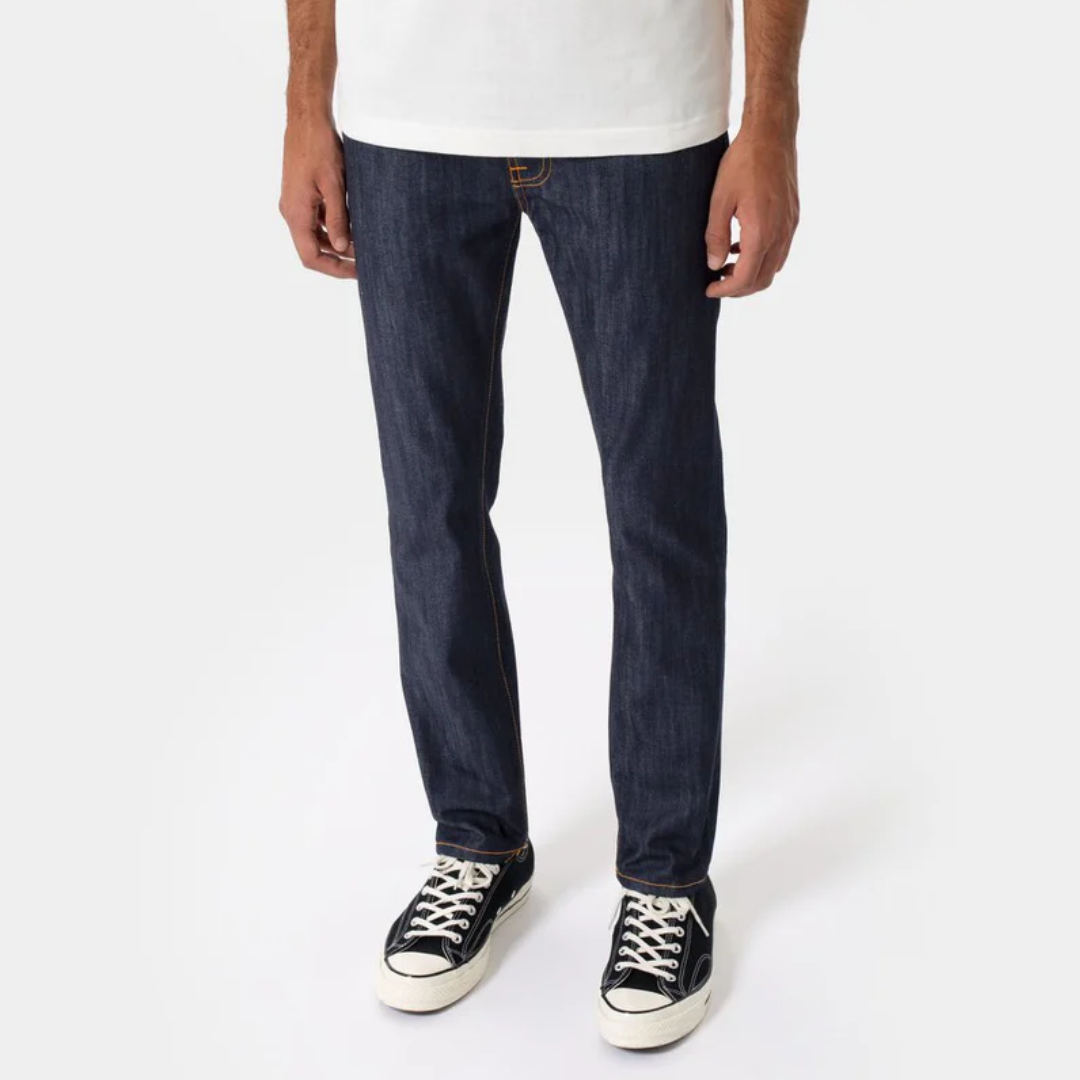 Thin Finn-Org. Dry Ecru Embo I Nudie Jeans