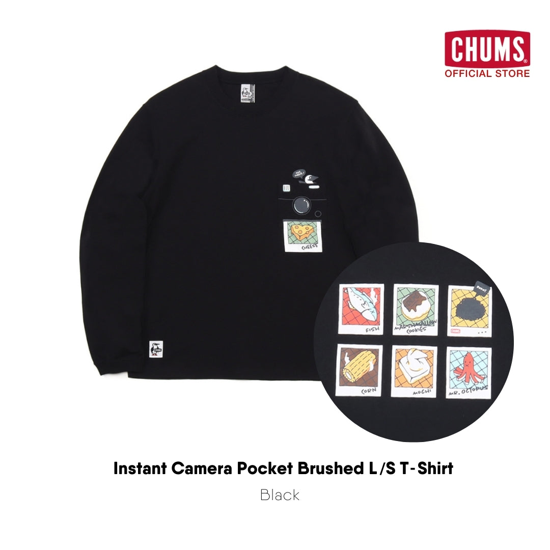 เสื้อยืดแขนยาว Instant Camera Pocket Brushed | CHUMS