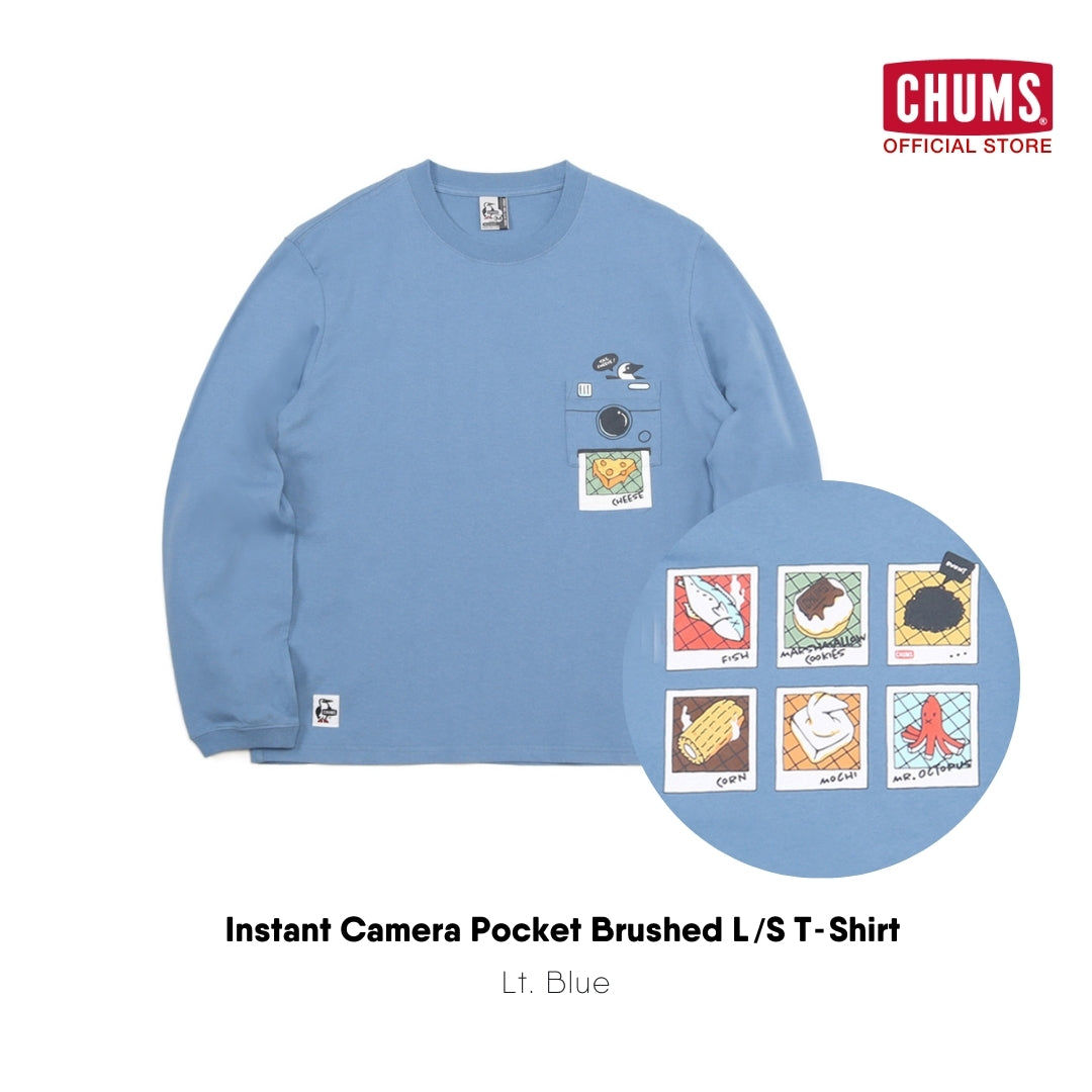 เสื้อยืดแขนยาว Instant Camera Pocket Brushed | CHUMS