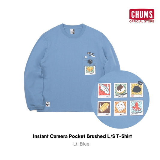 Instant Camera Pocket Brushed L/S T-Shirt | CHUMS