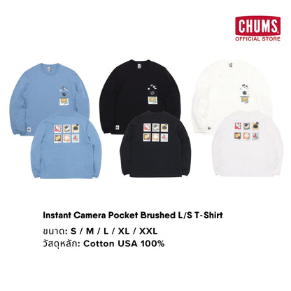 เสื้อยืดแขนยาว Instant Camera Pocket Brushed | CHUMS