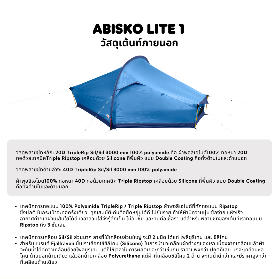 Abisko Lite 1 I Fjallraven