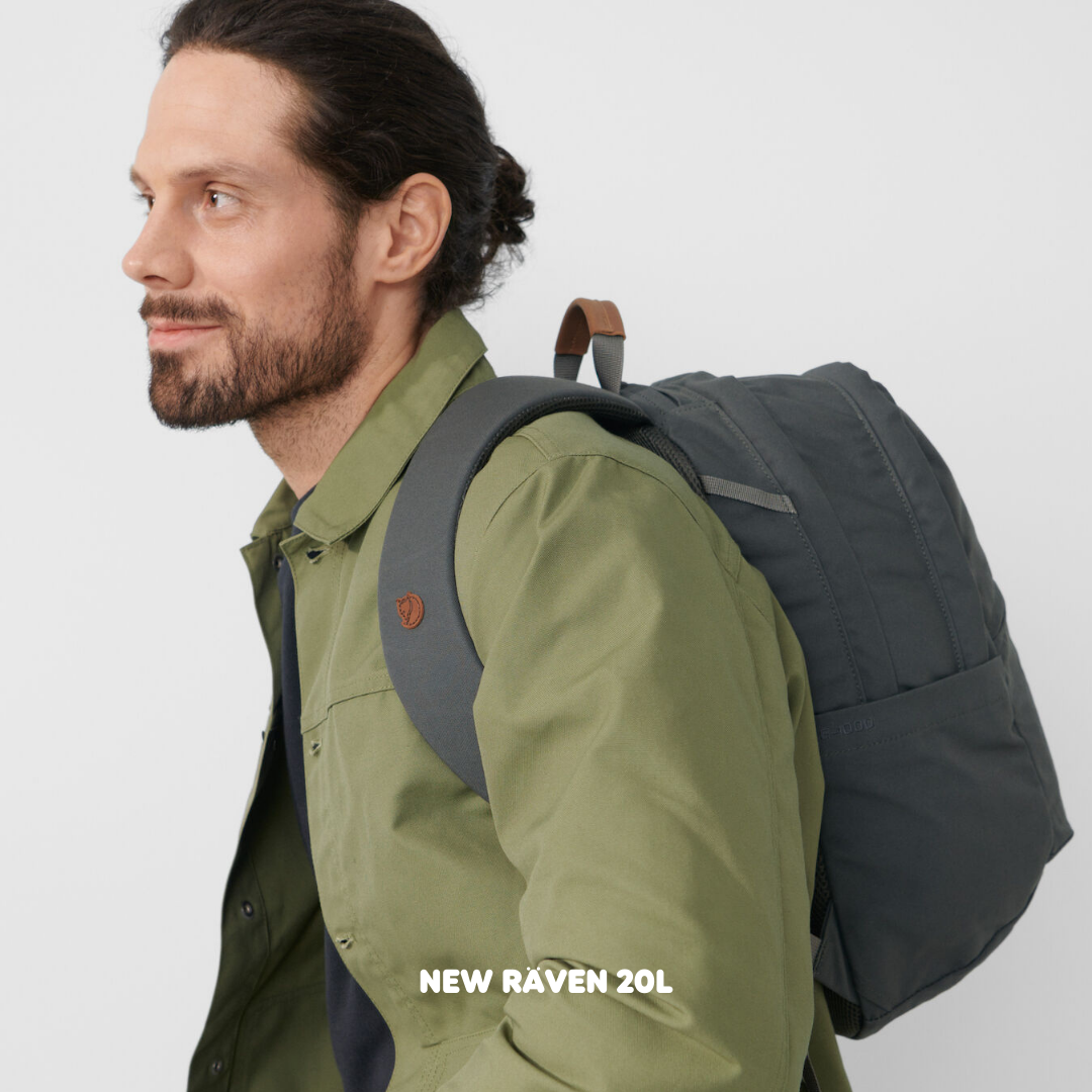 Fjallraven /Raven 20 /กระเป๋าเป้สะพายหลังดีไซส์เรียบง่าย สายและโลโก้หนังแท้ เป้เดินทาง เป้ท่องเที่ยว