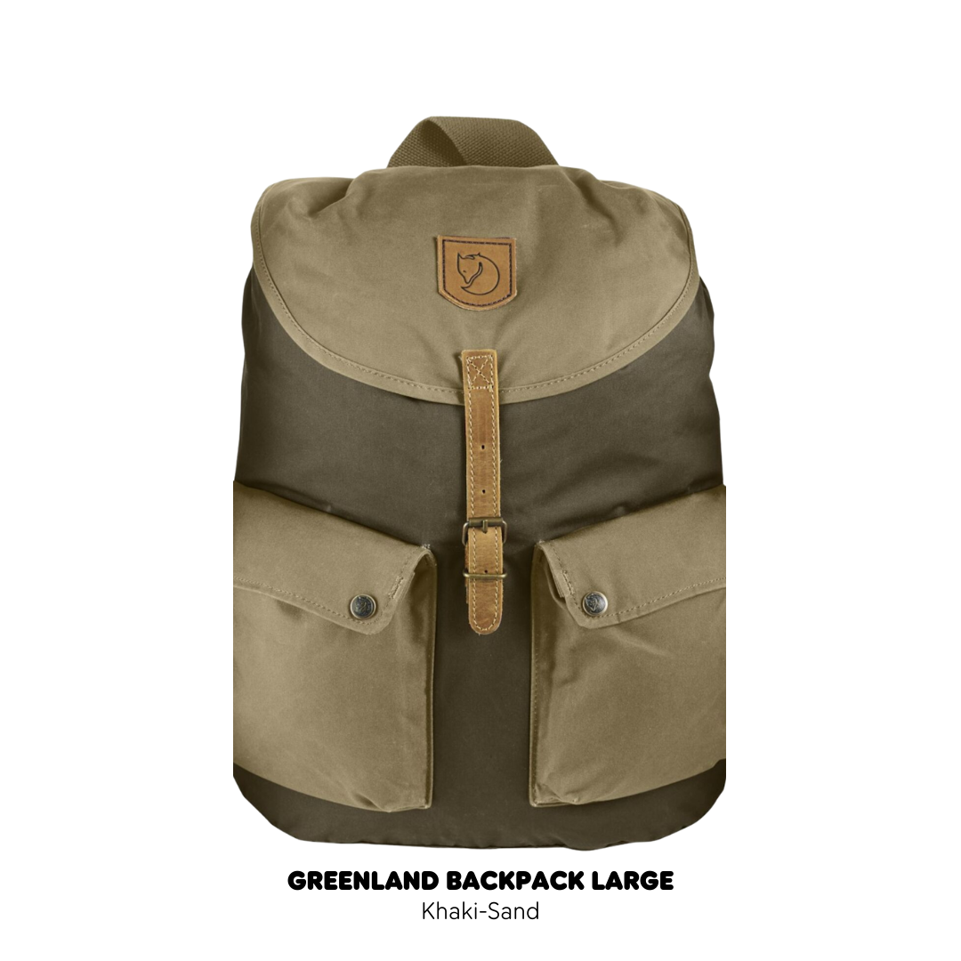 Fjallraven/ Greenland Backpack Large /กระเป๋าเป้สะพายหลังดีไซส์เรียบง่าย สายและโลโก้หนังแท้ เป้เดินทาง เป้ท่องเที่ยว
