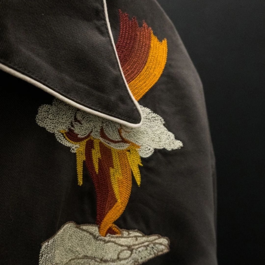 Gonzo Western Shirt Sunburns Black/BrownI Nudie Jeans