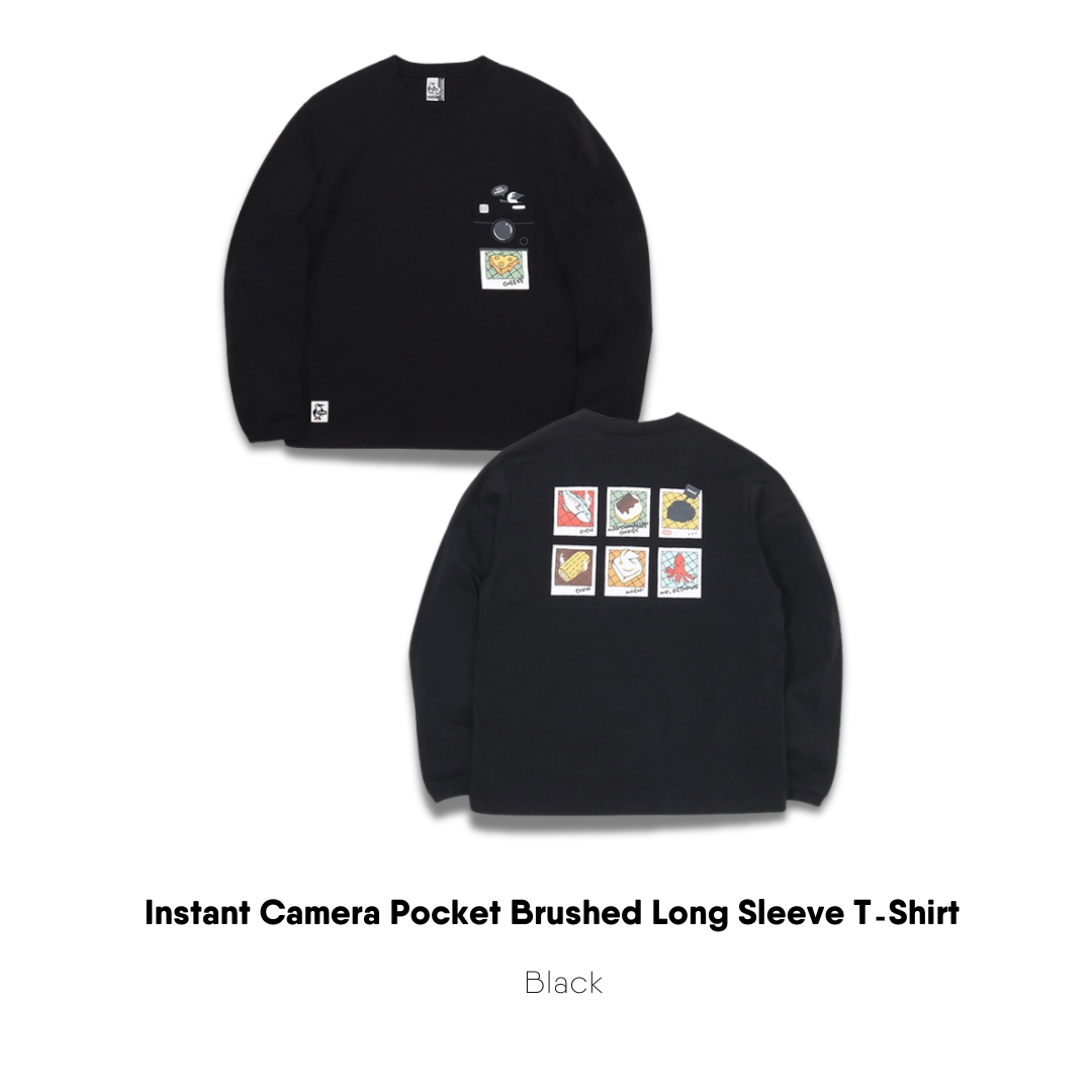 Instant Camera Pocket Brushed Long Sleeve T-Shirt I CHUMS