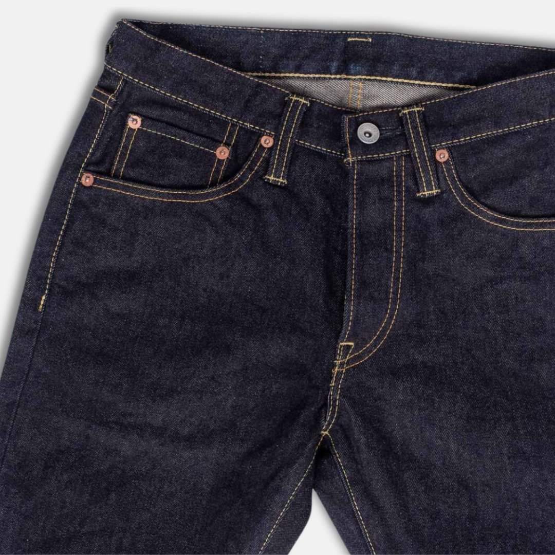 14oz Selvedge Denim Slim Tapered Cut Jeans (777s-14oz) | Iron Heart