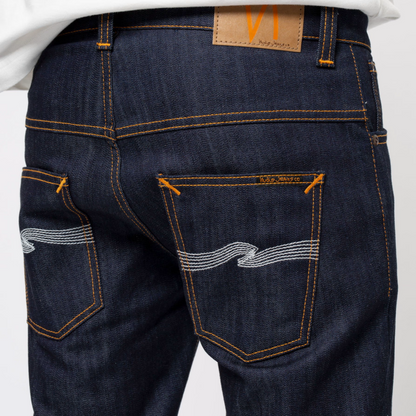 Thin Finn-Org. Dry Ecru Embo I Nudie Jeans