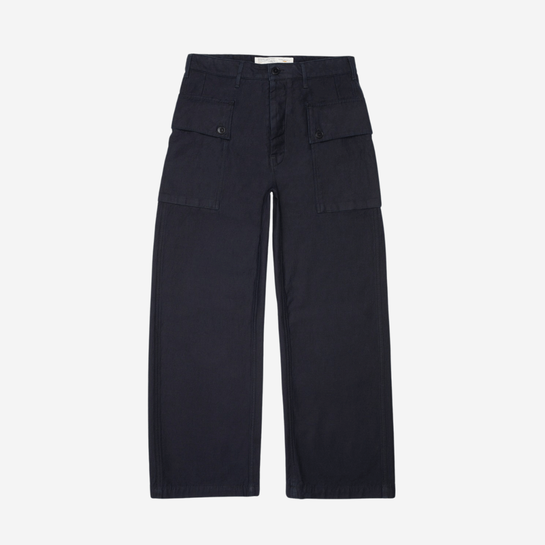 Loud Larry Pants - Black Sateen | Nudie Jeans