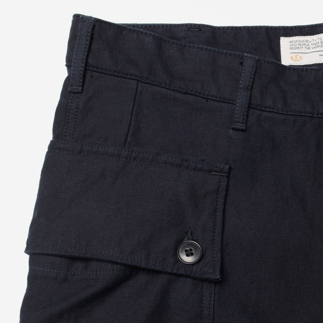 Loud Larry Pants - Black Sateen | Nudie Jeans