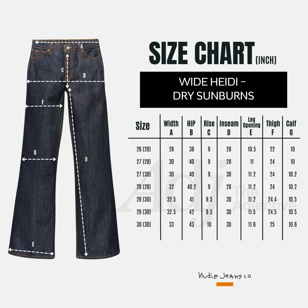 Wide Heidi-Dry Sunburns | Nudie Jeans