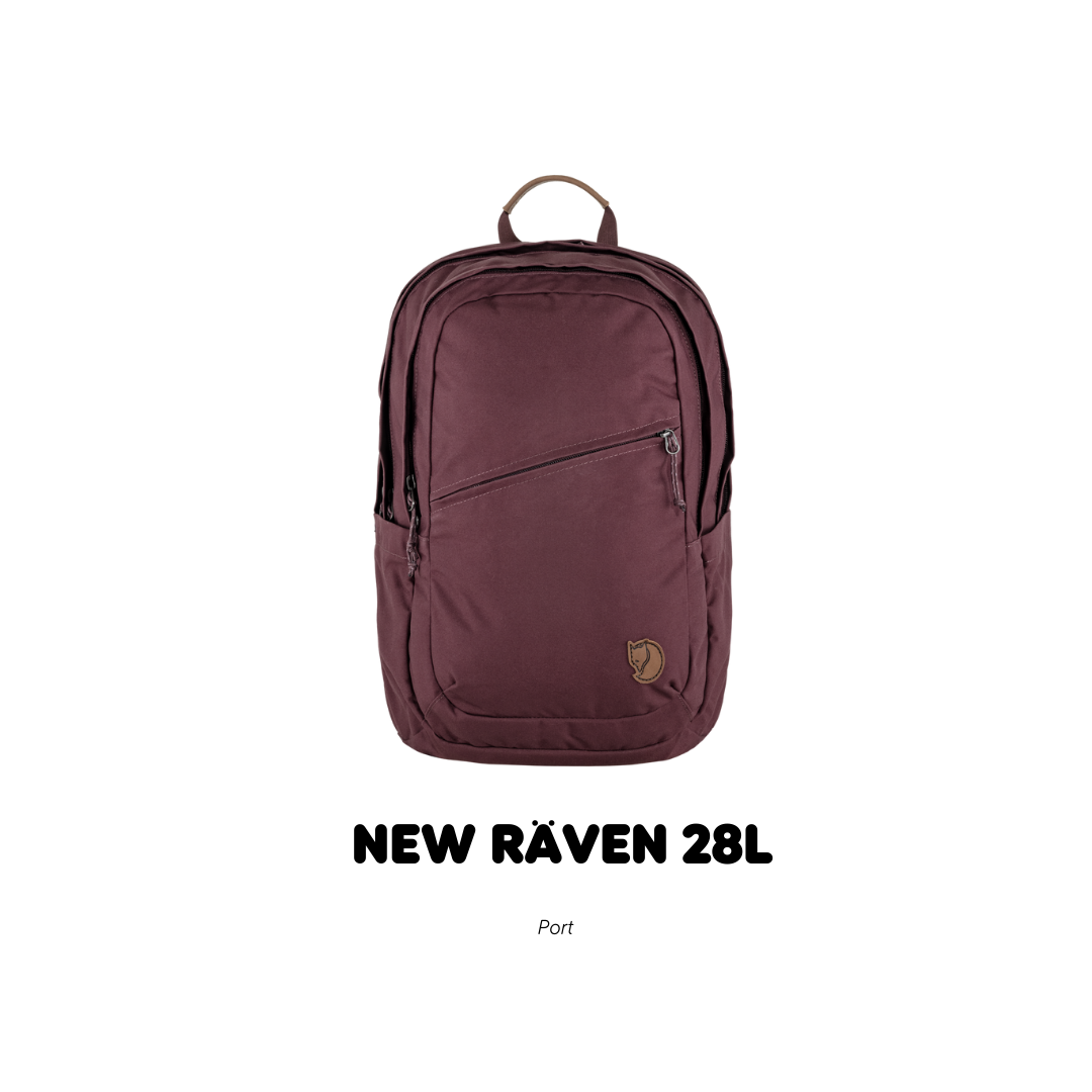 Fjallraven /Raven 28 /กระเป๋าเป้สะพายหลังดีไซส์เรียบง่าย สายและโลโก้หนังแท้ เป้เดินทาง เป้ท่องเที่ยว