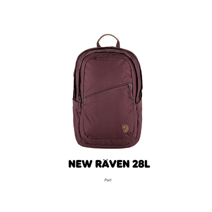 Fjallraven /Raven 28 /กระเป๋าเป้สะพายหลังดีไซส์เรียบง่าย สายและโลโก้หนังแท้ เป้เดินทาง เป้ท่องเที่ยว