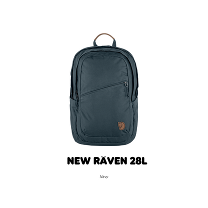 Fjallraven /Raven 28 /กระเป๋าเป้สะพายหลังดีไซส์เรียบง่าย สายและโลโก้หนังแท้ เป้เดินทาง เป้ท่องเที่ยว