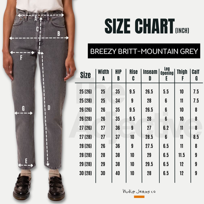 Breezy Britt-Mountain Grey | Nudie Jeans